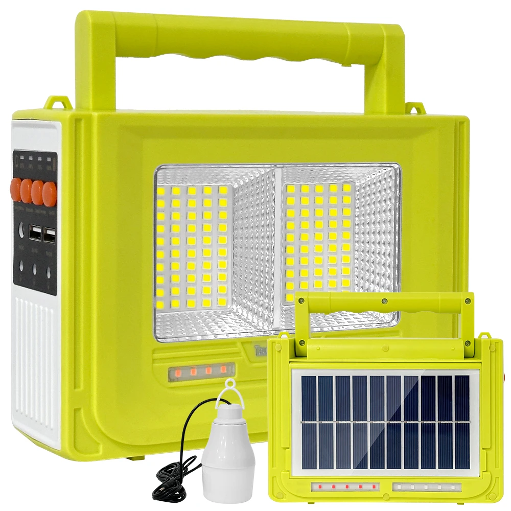 Portable system USB output Bluetooth speaker External light bulb Multi-function solar garden light led garden light