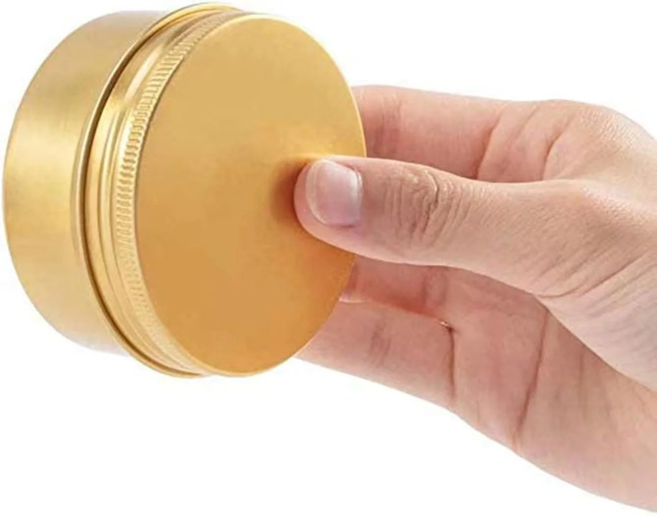 100g 150g 200g 250g big round aluminum tin jar with lids metal can storage