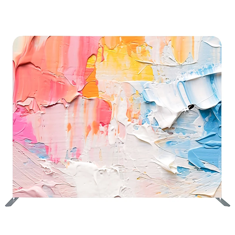 10x7.5ftDouble Sided Printing Tension Fabric Exhibition Booth Photo Booth Pillow Case Backdrop Wall Stand