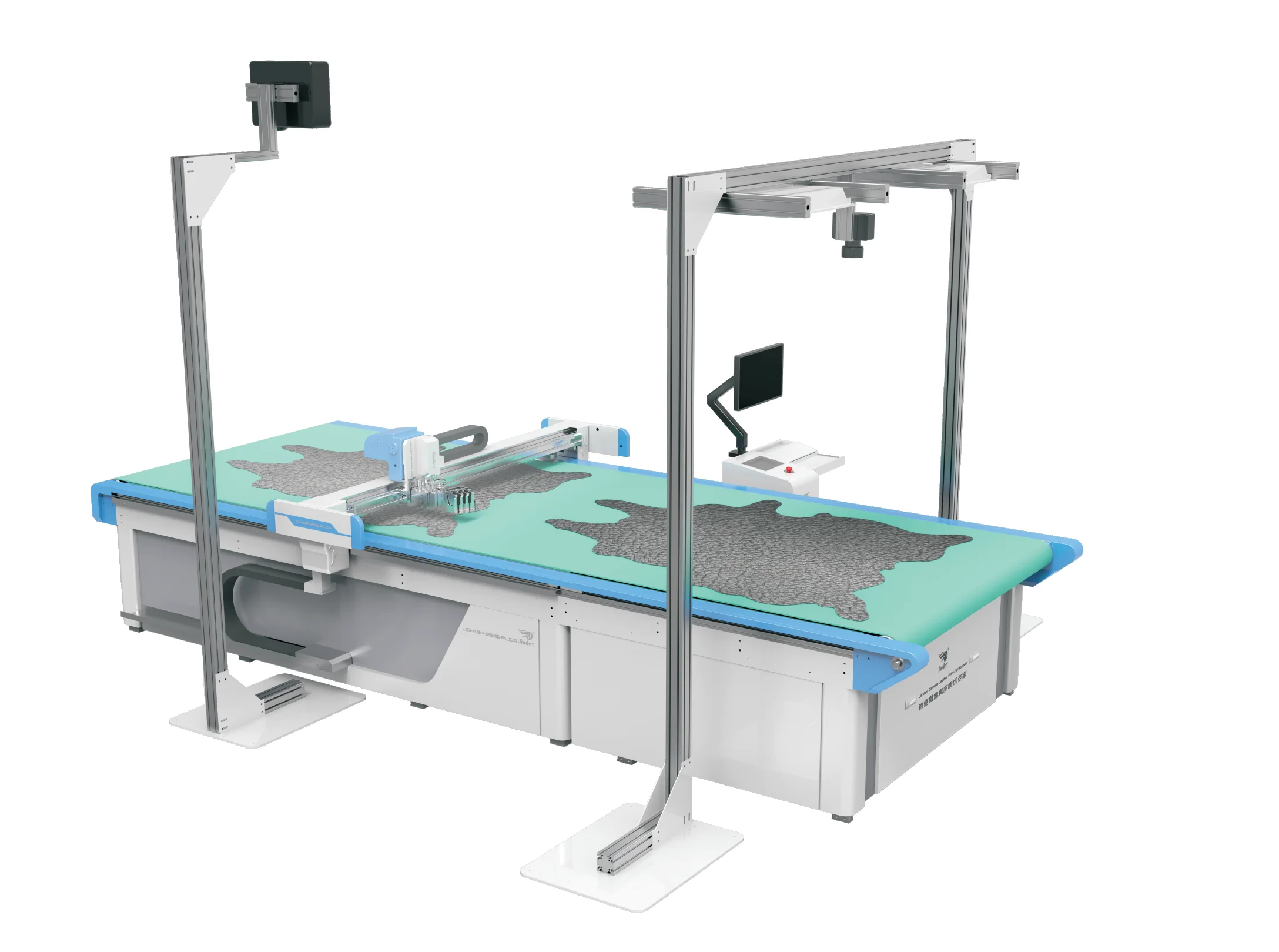 Jindex Shenzhen Factory Leather Genuine Cutting Machine For Footwear Industry