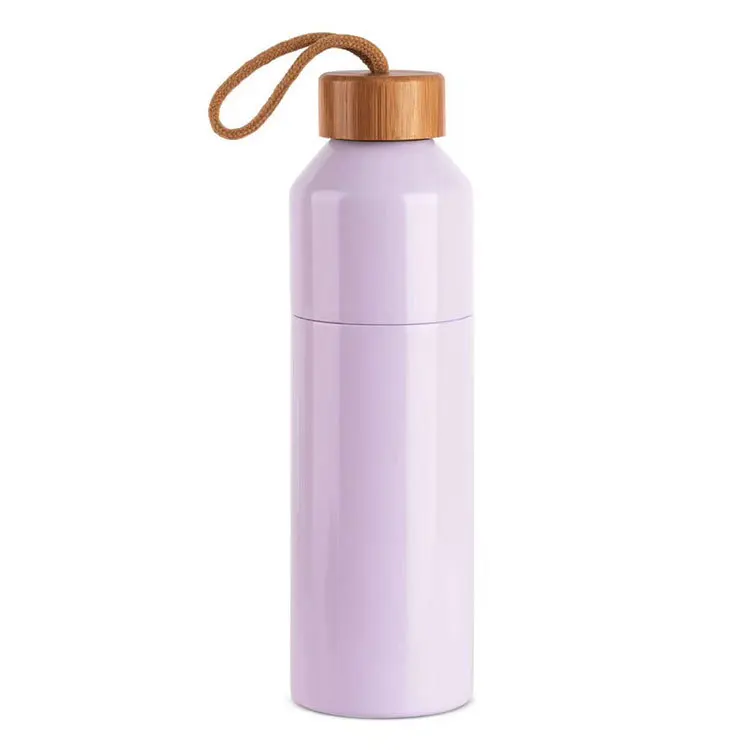 High Quality Custom Logo 500ml Stainless Steel Thermos Leak-proof Portable Travel Sports Water Bottle With Rope And Tea Strainer