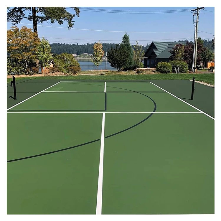 Wholesale outdoor premium quality 15mm Green portable paddle tennis court for sale