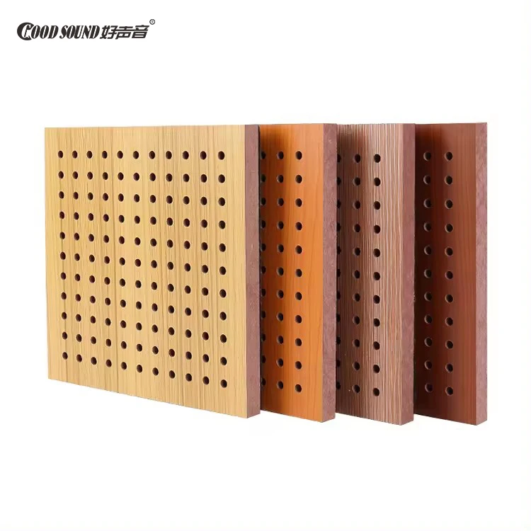 GoodSound Wood Recording Studio Theater Baffle Perforated Board Sound-Absorbing Mdf Acoustic Panel for Concert Hall