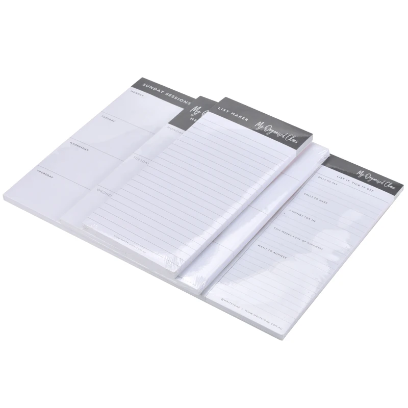 A3 A4 A5 office sticky notes promotional memo pad notepad custom notepad factory