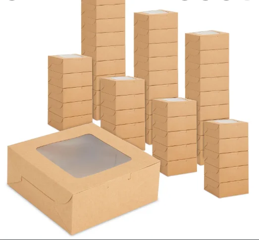 Food grade custom printed cupcake box with 6cavities, Muffins, Cookie, Biscuit boxes Custom Transparent Mini Cupcake Box