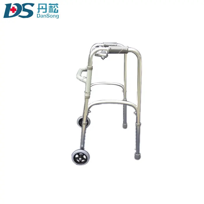 Rehabilitation Therapy Equipment Aluminum Stainless Steel Lightweight Walking Aid Rollator Walker Frame