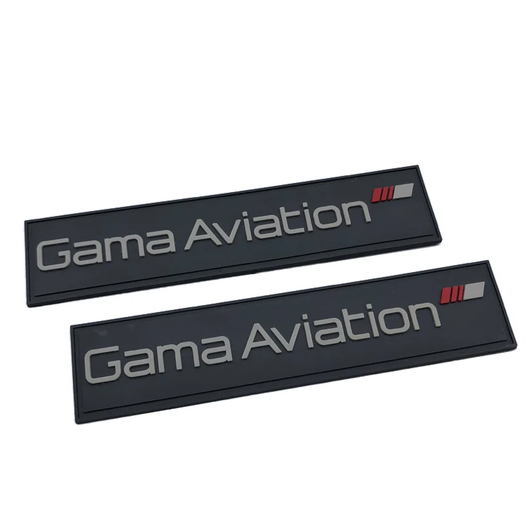 Custom Plastisol PVC Patch With Hook And Loop Backing