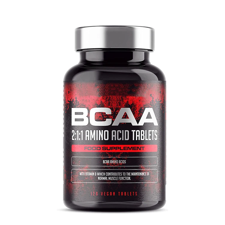 Аминокислота BCAA 2:1:1 2400 мг аминокислота B6 для энергетической аминокислоты добавка вегетарианского использования (BCAA 120 таблеток)
