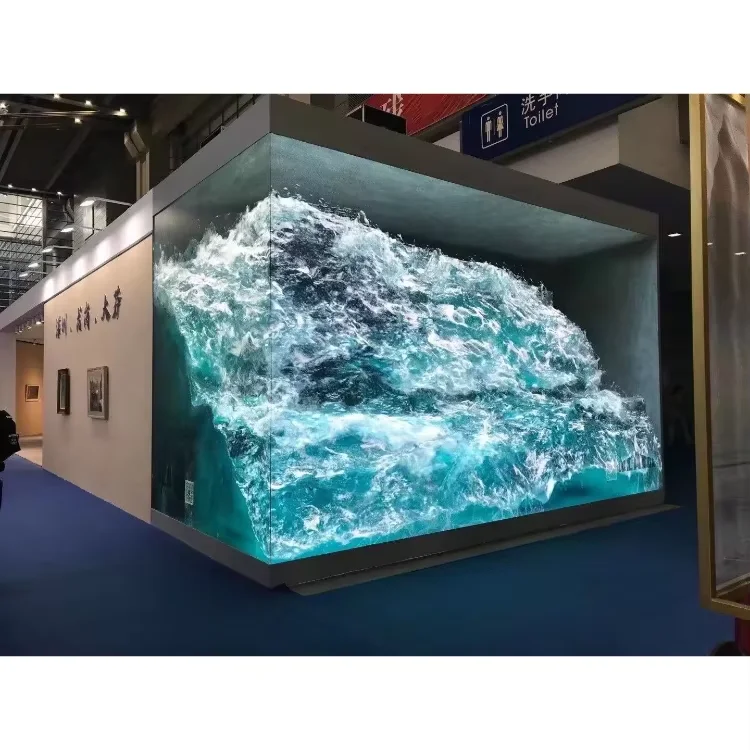Fip Indoor 90 Degree Right Angle Cube Led Display Screen Square Column Video Wall Panel Advertising Ledwall Ecran Display