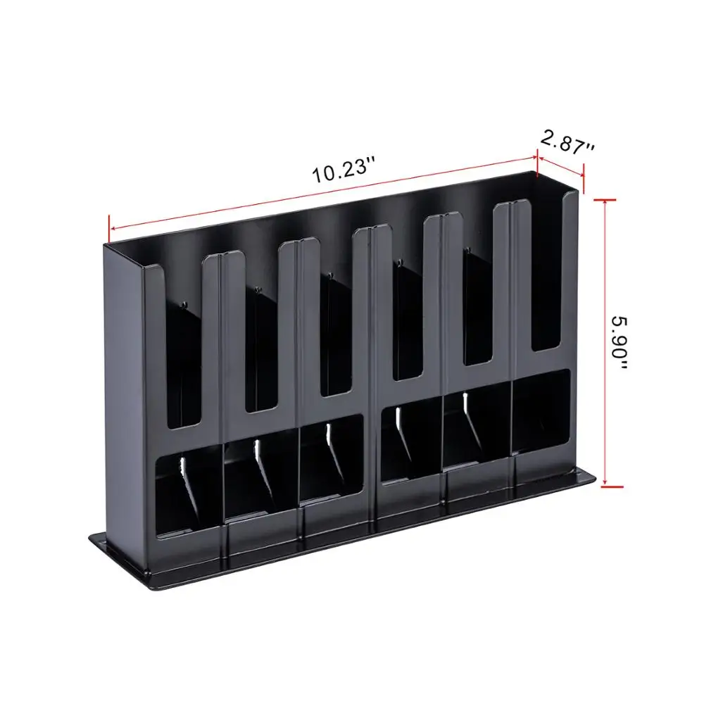Hot selling 6boxes 60pcs Black color  Nespresso coffee pod storage holder coffee capsule standing holder