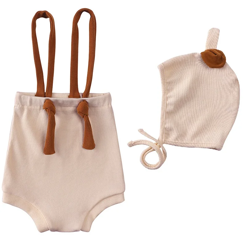 Newborn Babies Overalls New Summer Cute Color Blocking Short Baby Rompers Clothing