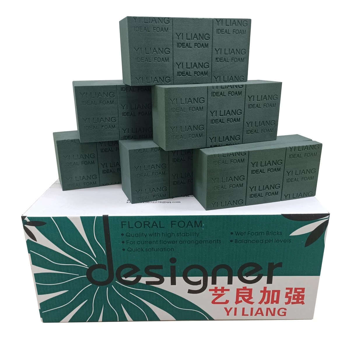 Fall In Color Manufacturer 20pcs Yiliang Designer Ideal Floral Foam High Quality Fresh Flower Mud