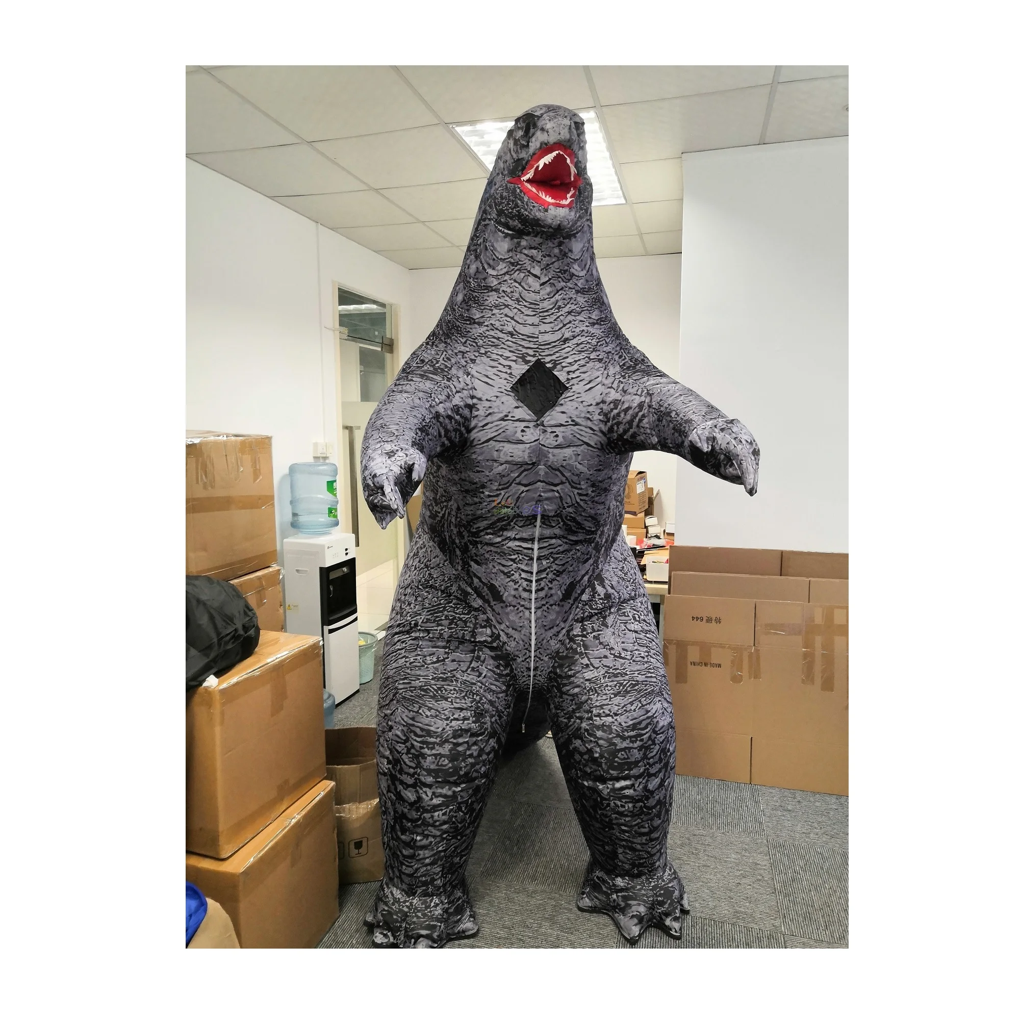 Funtoys Inflatable Godzilla Dinosaur Mascot Costume 2.6m Godzilla Custom Anime Cosplay Mascotte Theme Fancy Dress Carnival
