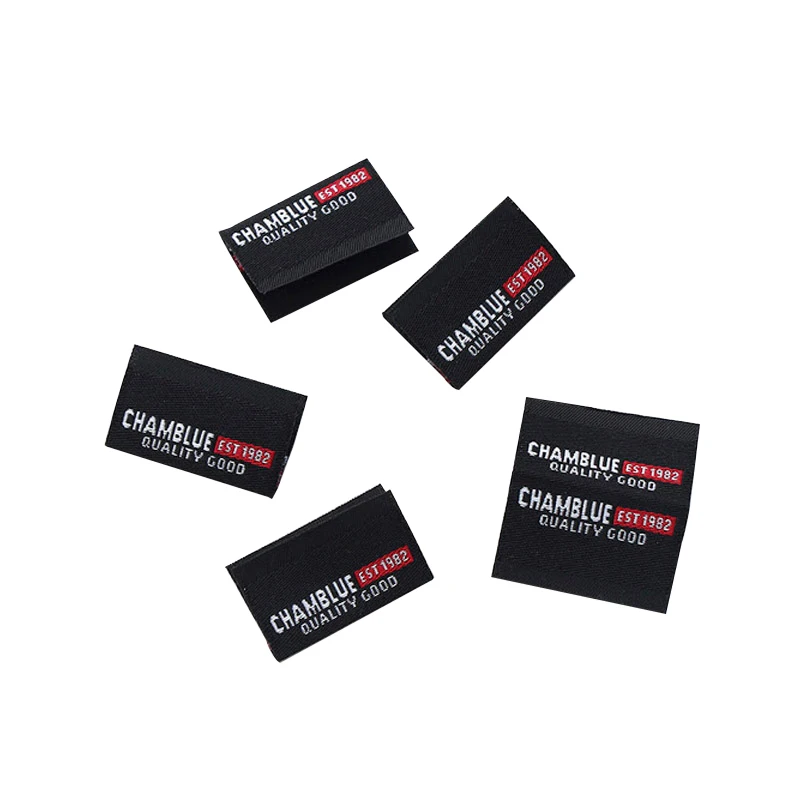 Custom Sustainable Metal Thermal Logo Silicone Heat Transfer Fabric Rubber PVC Labels Garments Shoes Bags Woven Clothing Maker