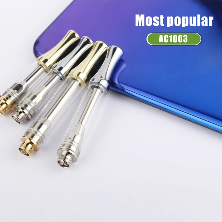 Best quality tank wickless ceramic coil custom vape packaging cbd oil cartridge AC1003 for cbd vape tank