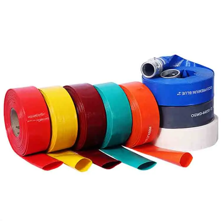 Industry Watering Agriculture Irrigation Three Layers Braided PVC Layflat Hose