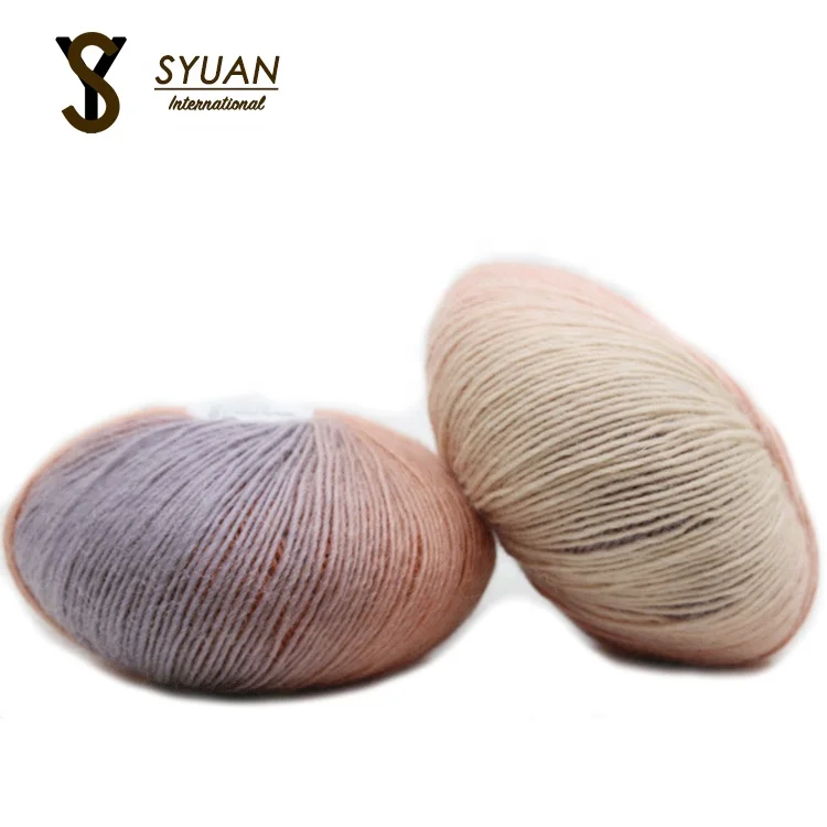 Colorful Wool Yarn Hand-woven Crochet Cashmere Wool Blend Yarn Knitting Creative Handmade Sweater