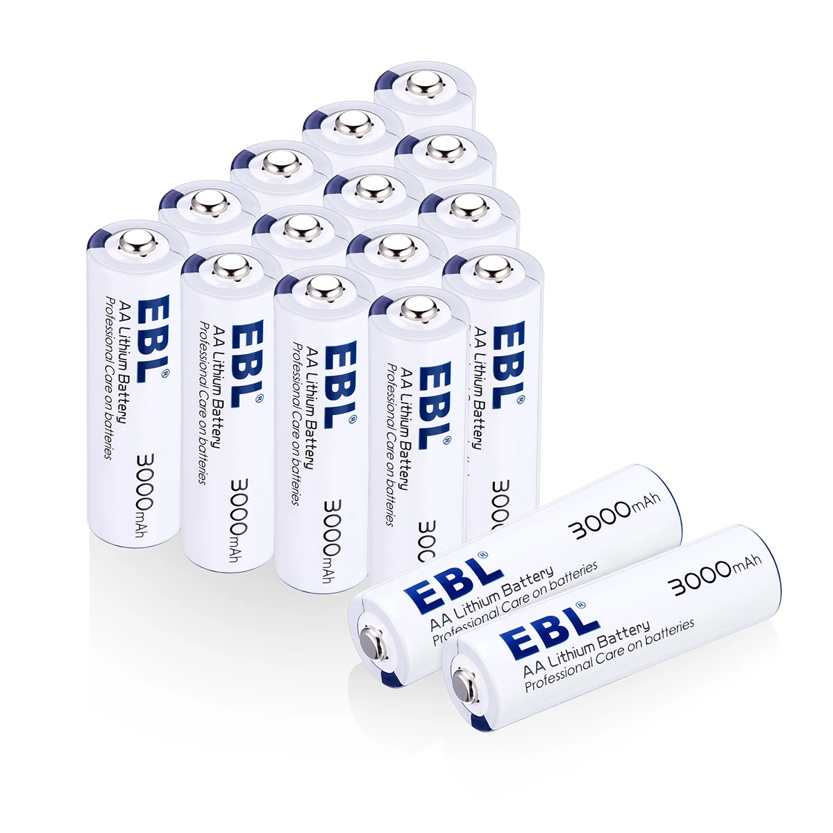 4 шт. EBL 1 5 В 3000 мАч AA литиевые железные батарейки батарея