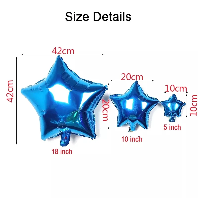 TF 10inch18 Inch Silver Rose Gold Tiffany Blue Gradient Star Heart Shape Globos Helium Foil Balloon For Wedding Party Decoration