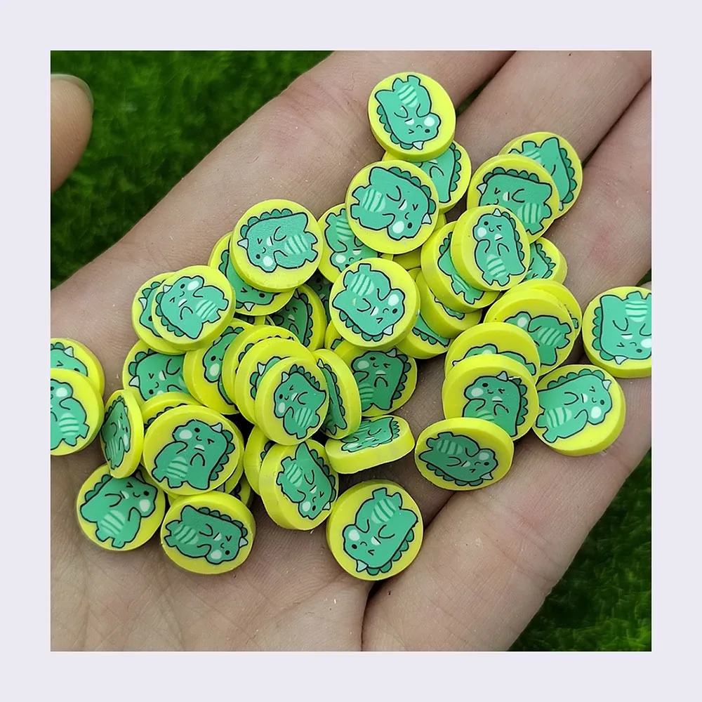 Clay Animal Dinosaur Sprinkles for DIY Craft Slime Filling Accessory Soft Pottery Slices Nail  Decor