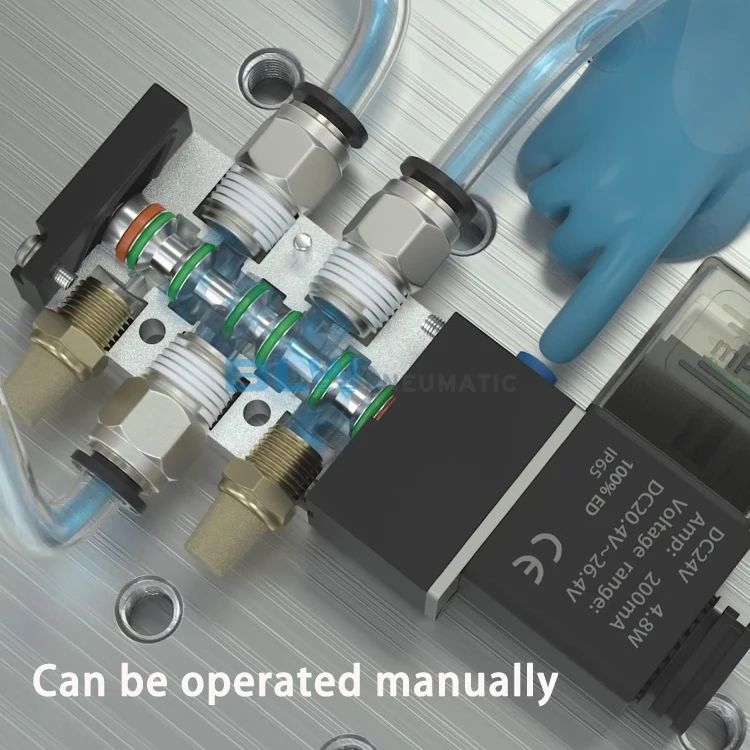 Professional Factory 4v310 2 Way 5 Port Pneumatic 220V Coil Solenoid Air Valve