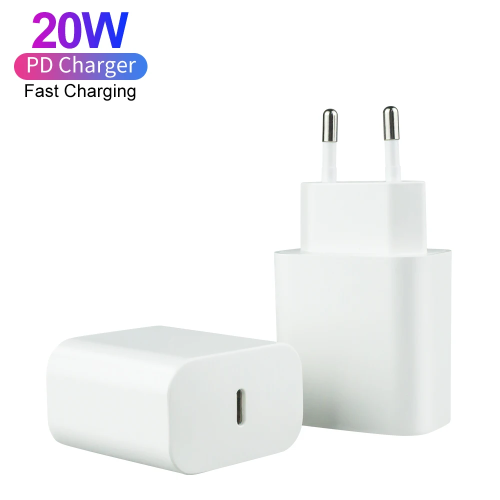 CE ETL Factory Price PD 20W USB C Port Fast Charging Wall Charger Travel Adapter For iPhone 11 12 13 Pro