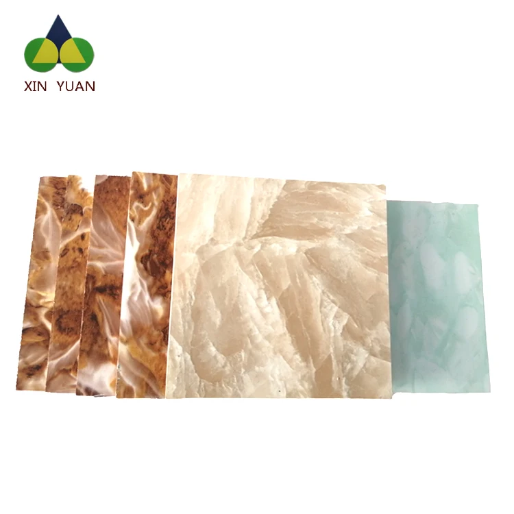 China factory direct sale interior wall sheet wooden and marble plastic sheet