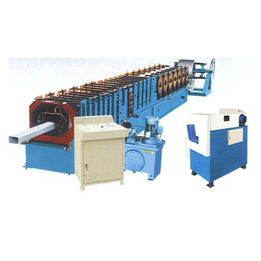 Tube Rain Gutter Downspout Downpipe Making Production Line down Pipe Roll Forming Machine