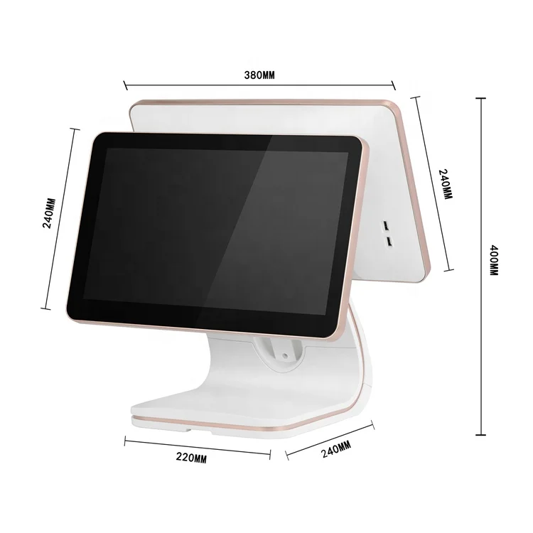 point of sale with a scale and double screen price for a POS unit ANDROID system cashier Machine