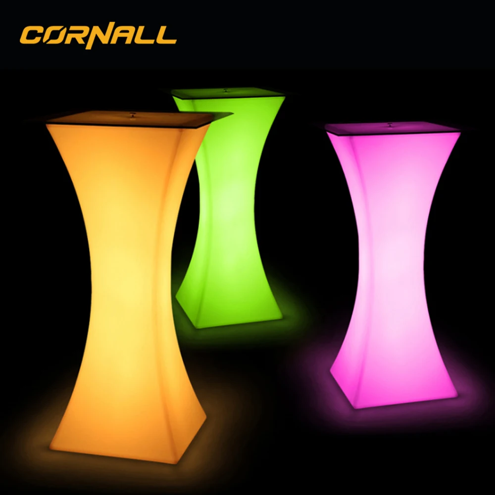 2021 ABS PE sofa set led furniture lighting easy charge party furniture