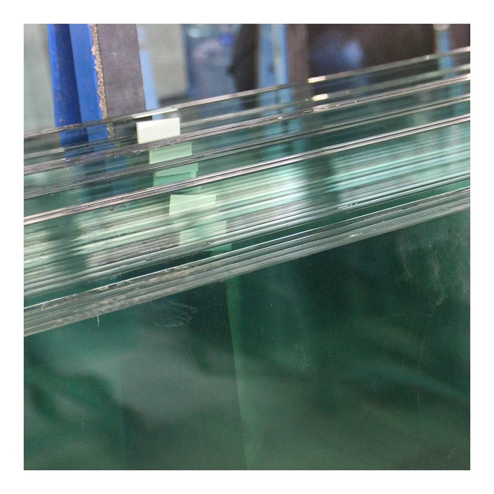 laminated glass blue grey green color tinted tempered glass with sgp pvb film colorful home decor railings glass wall