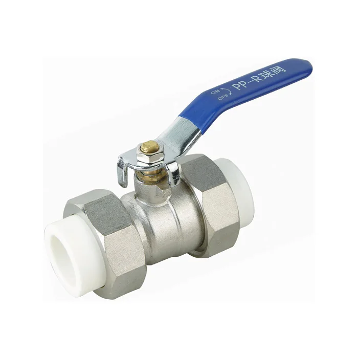 Donsen plastic PPR fittings double union ball cock valves for pipe