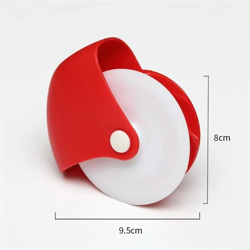 Pizza Cutter Roller Knife Plastic Manual Twist Wheel Baking Tool Kitchen Pasta Cutting Wheel Roller Home Pasta Cutter