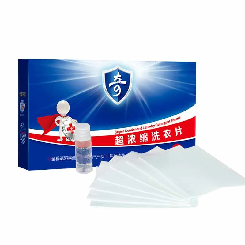 Longrich Eco-friendly clothes laundry tablets household quick dissolution biodegradable using concentrated laundry sheet