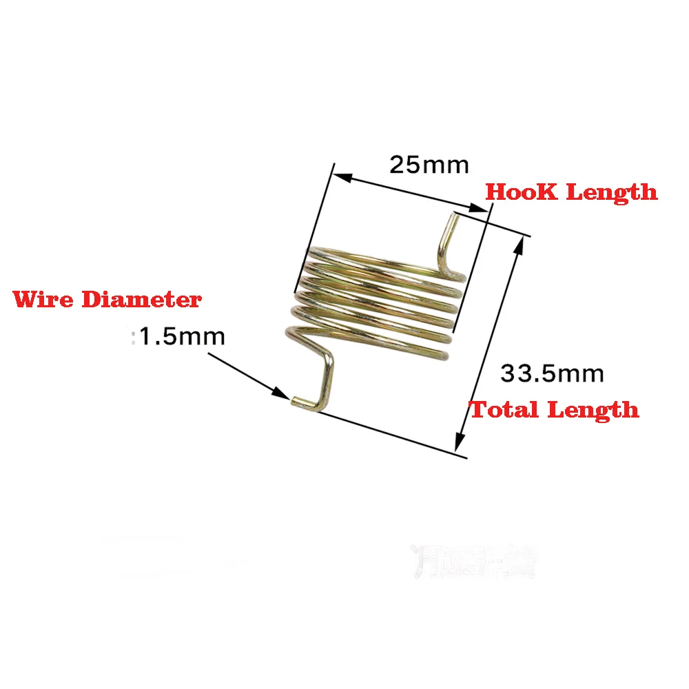 Spring Steel Zinc Plating Adjustment Extension Springs Compression Coil Wires For Gasoline engine accessories part