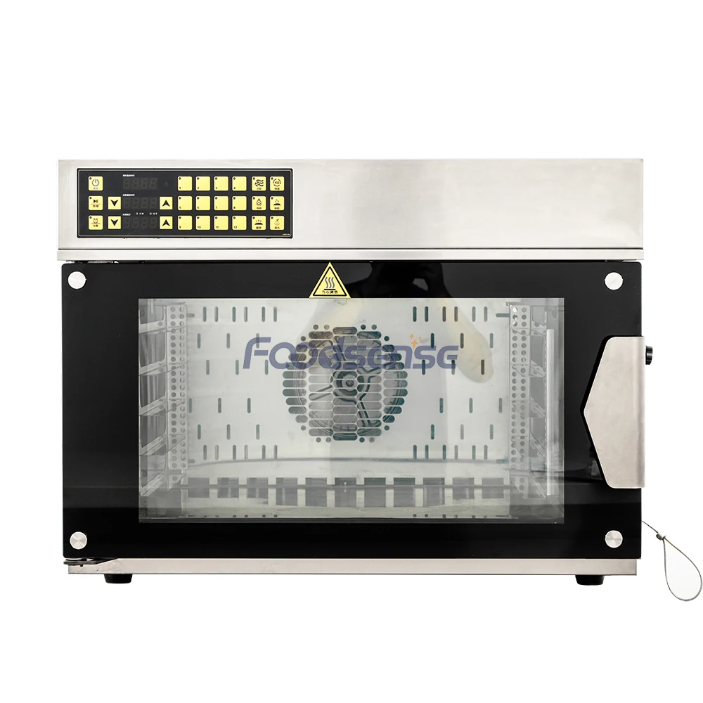 Longterm Stainless Steel Commercial Hot Air Four Trays Electric Convection Oven For Bakery Shop