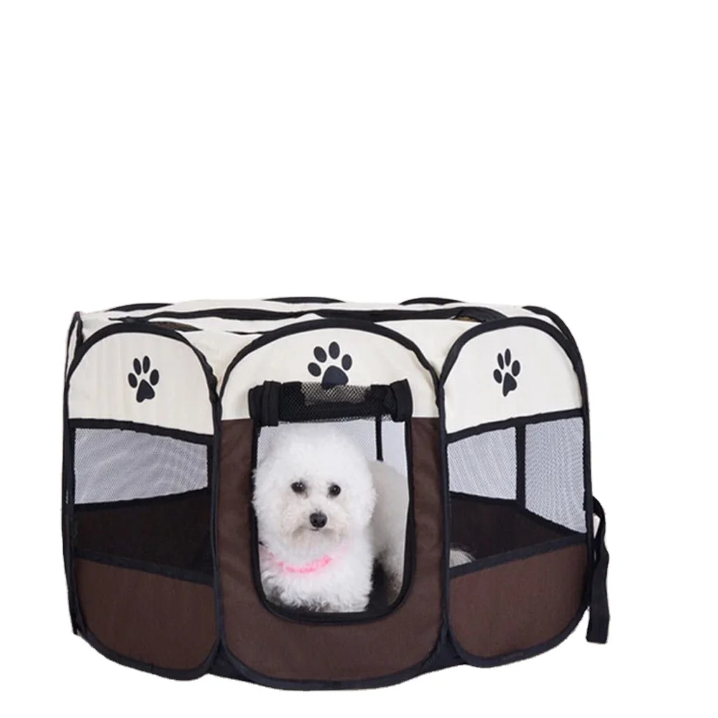 
Hot Sale Portable Foldable Pet Dogs Cats Octagon Tent Outdoor Dog Puppy Kennels Kitty Indoor Cage 