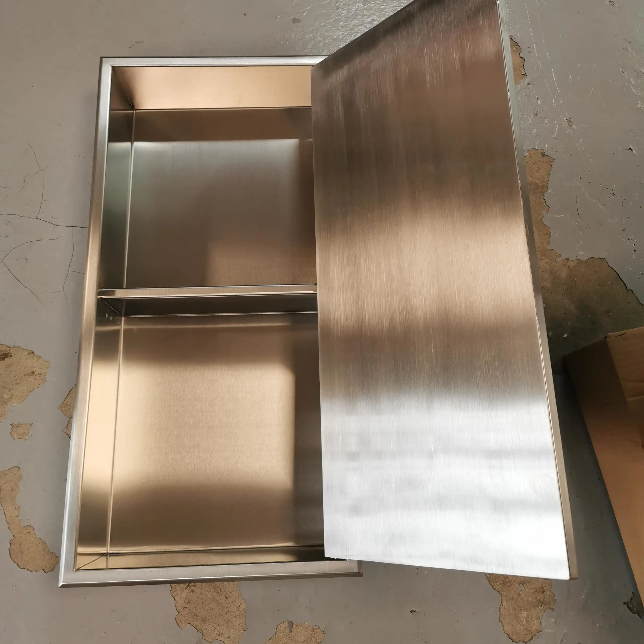 wall products bathroom niche for concrete buildings decor silver wholesale