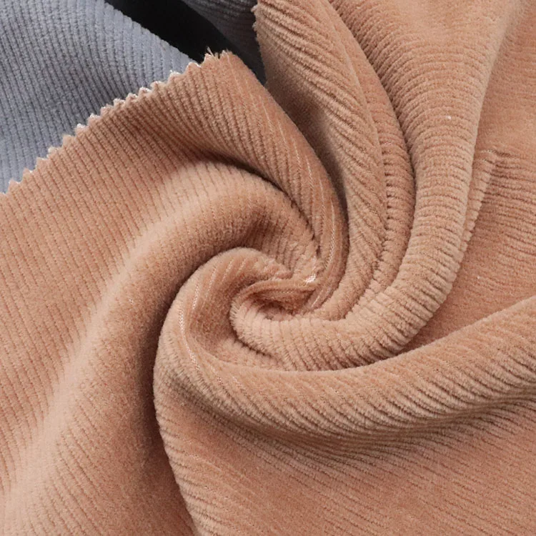 360gsm Solid Dyed PD CVC Stretch Cotton Polyester knitted Drawn Twill  Velour fabric for blanket