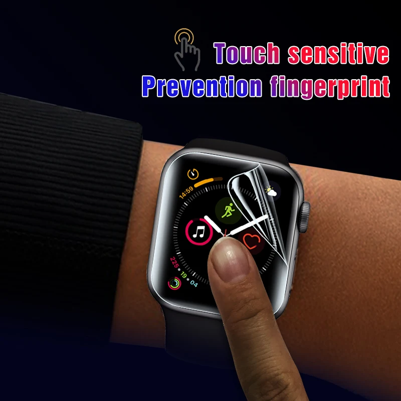  Гидрогелевая пленка для Apple Watch 5 44 мм 40 мягкое полноэкранное защитное стекло закаленная iwatch 42 38 apple watch 3