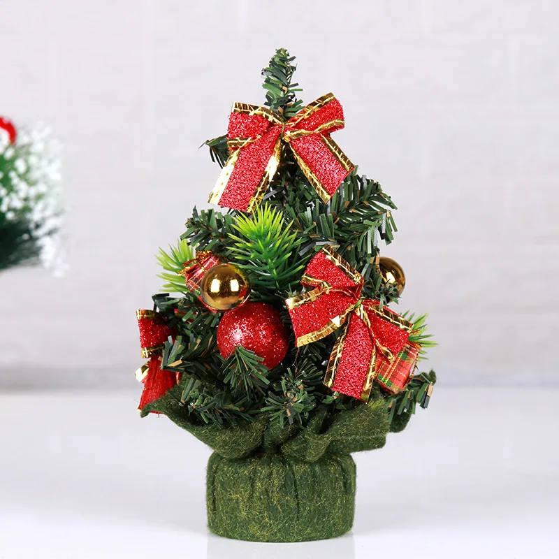Wholesale Xmas Ornaments 60CM Small Artificial Prelit Christmas Tree with Led Lights Decoration Ball