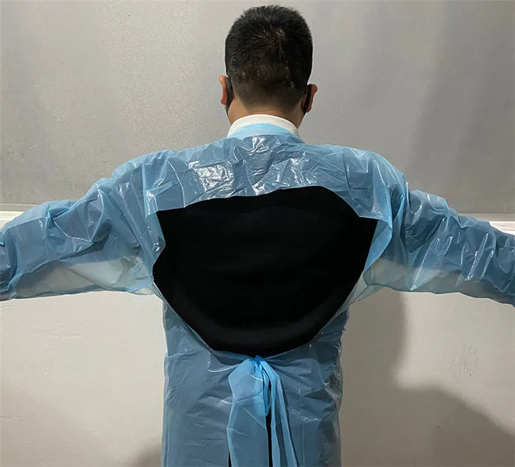 In-stock Anti Static CPE Disposable Lab Coat aprons Wholesale For Adults