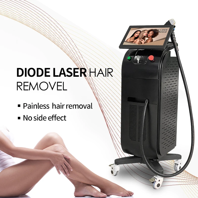  Multifunctional  Tripe Wavelengths in 1 Diode Laser Hair Removal Machine Lebanon Ice Painless 755 808 1064 Standing