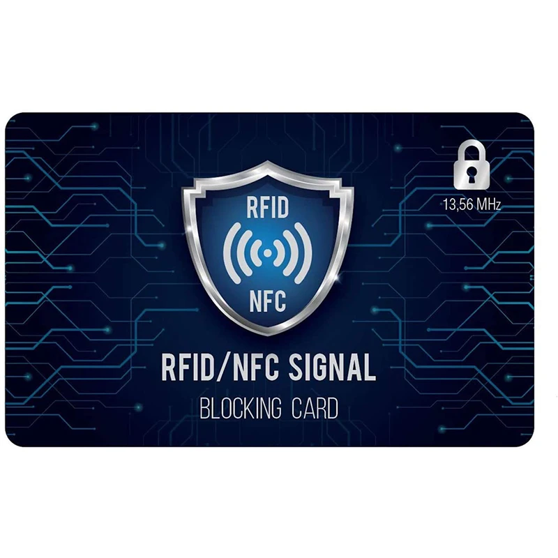ISO14443A HF 13.56mhz RFID blocking card NFC signal shield blocker card