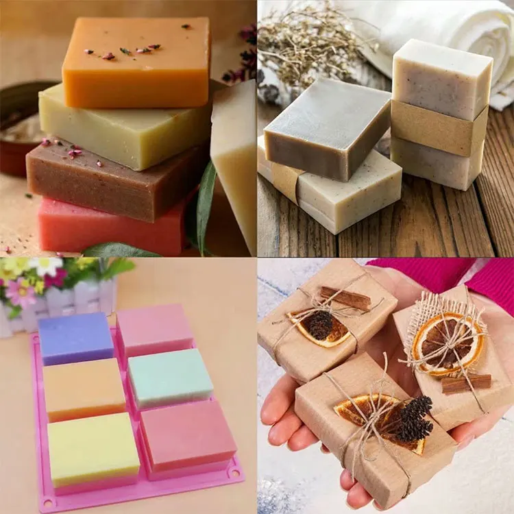 High Temperature and Wear Resistance Soap Freeze Mold Baking Tools Rectangular Silicone Cake Mold