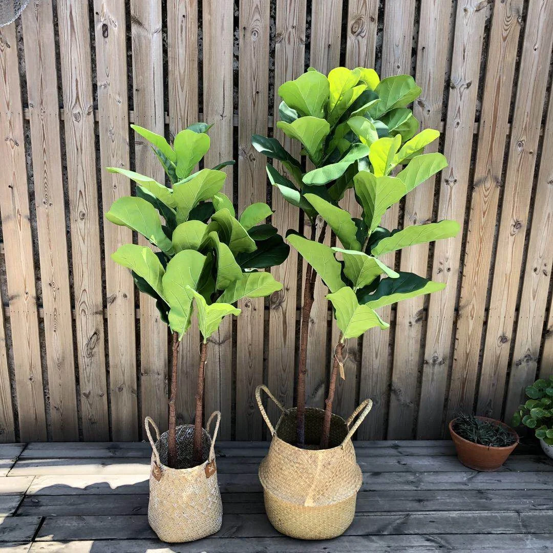 
2020 hot sale Artificial Plants Indoor Potted Plant Fiddle Leaf Fig Tree Ficus Lyrata Eco-Friendly PEVA 