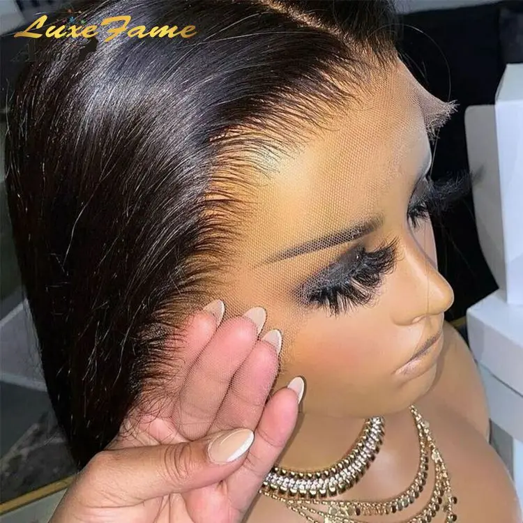 Aliexpress Full Hd Lace Wig Virgin Hair,Brazilian Natural Hair Wig For Black Women,360 Transparent Human Hair Hd Full Lace Wig