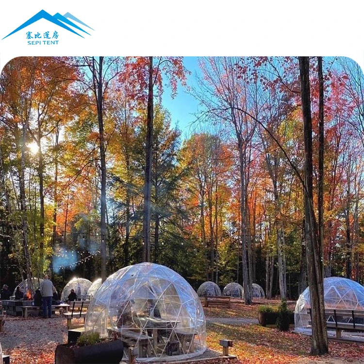 Зимняя купольная палатка Igloo из прозрачного ПВХ водонепроницаемая прочная в холодную погоду