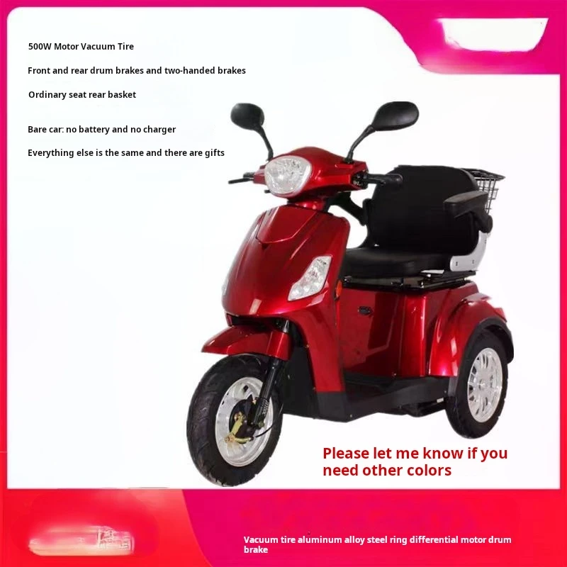 2023 Best Safety and Popular 48V 60V 600W Electric Tricycle for Passenger Adult Electric Tricycle