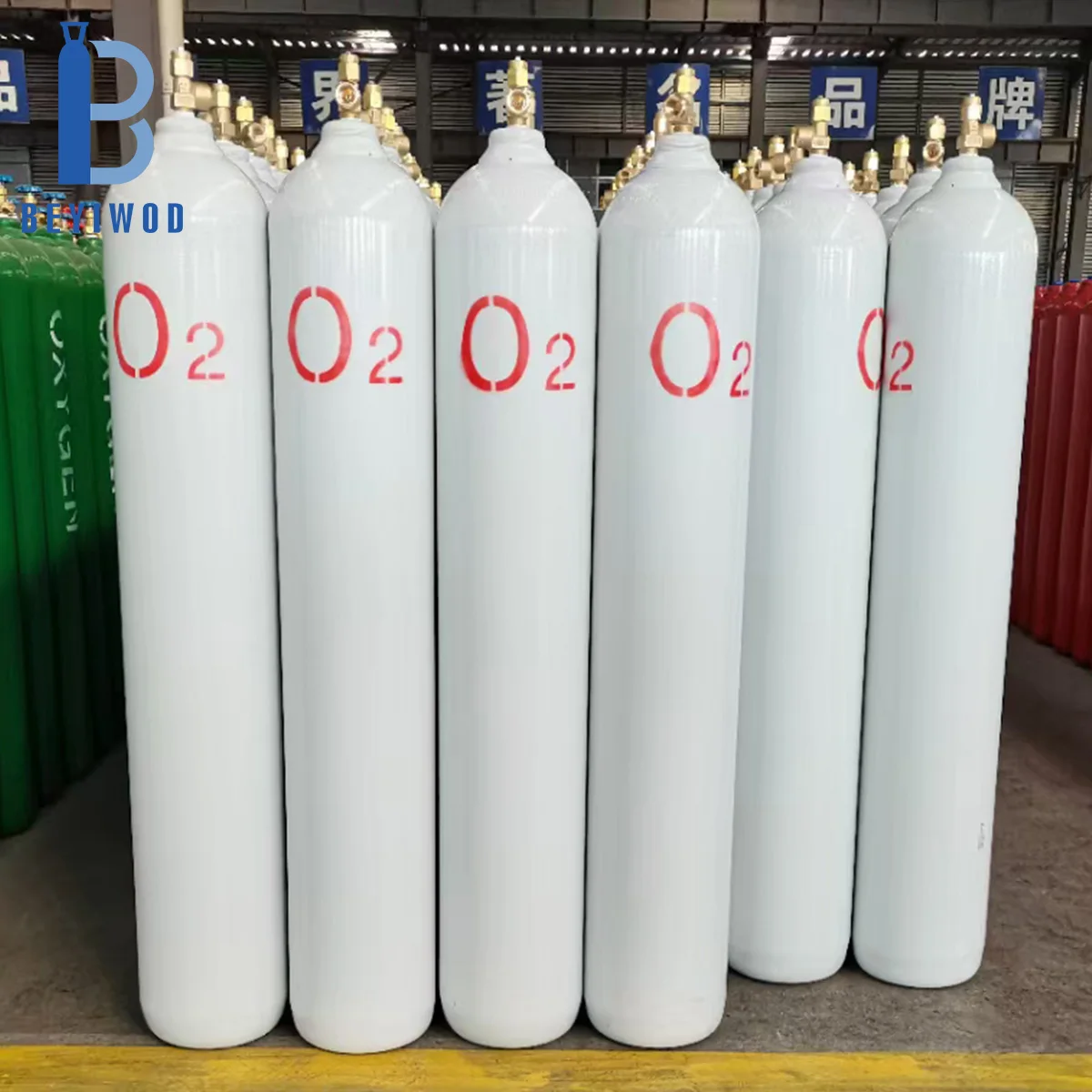 Factory OEM BEYIWOD brand wholesale CE Approval 200Bar seamless steel CO2 Bottle Argon Gas Cylinder O2 cylinder
